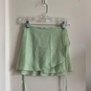 Light green - Ballet wrap skirt